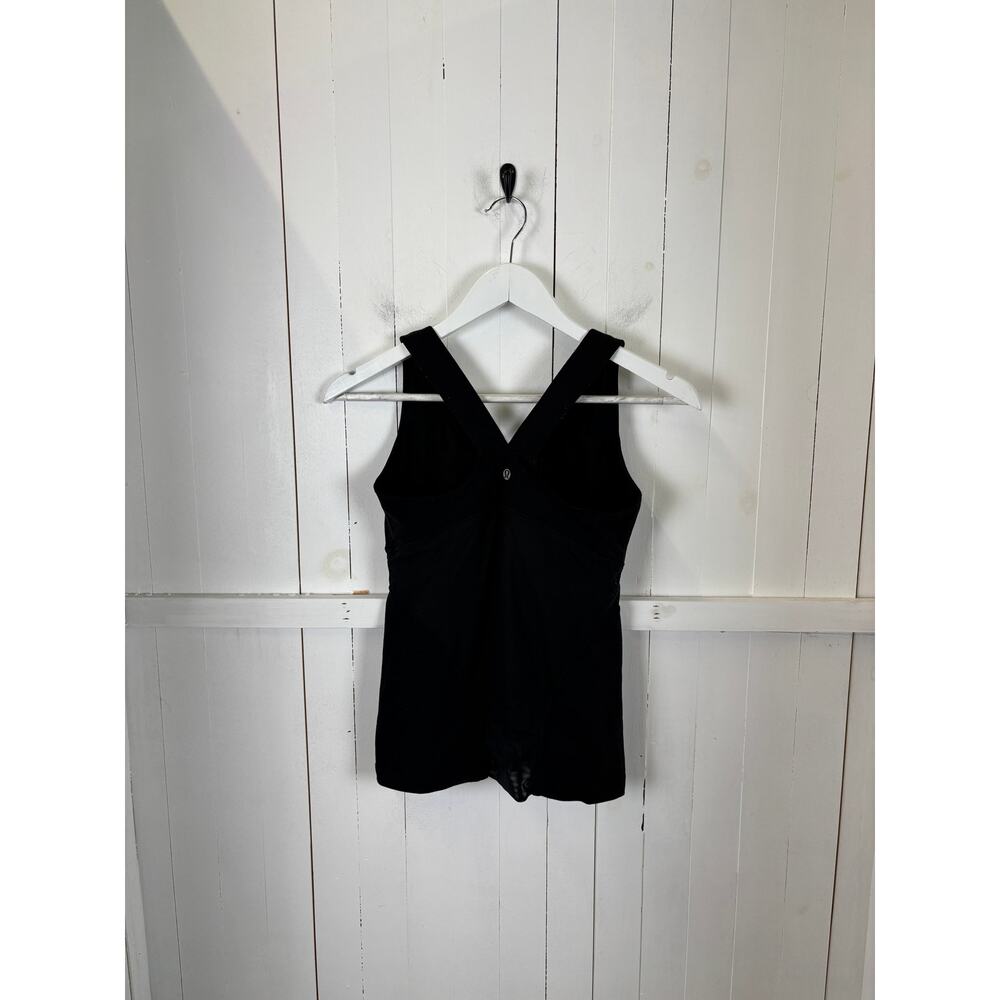Lululemon Black Nylon Tank Top Size 8 Women's Activewear - Picture 3 of 3